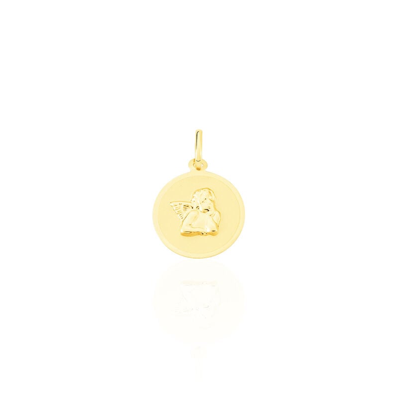 Anh&auml;nger Gold 375 Schutzengel - Anh&auml;nger mit Gravur Familie | OROVIVO
