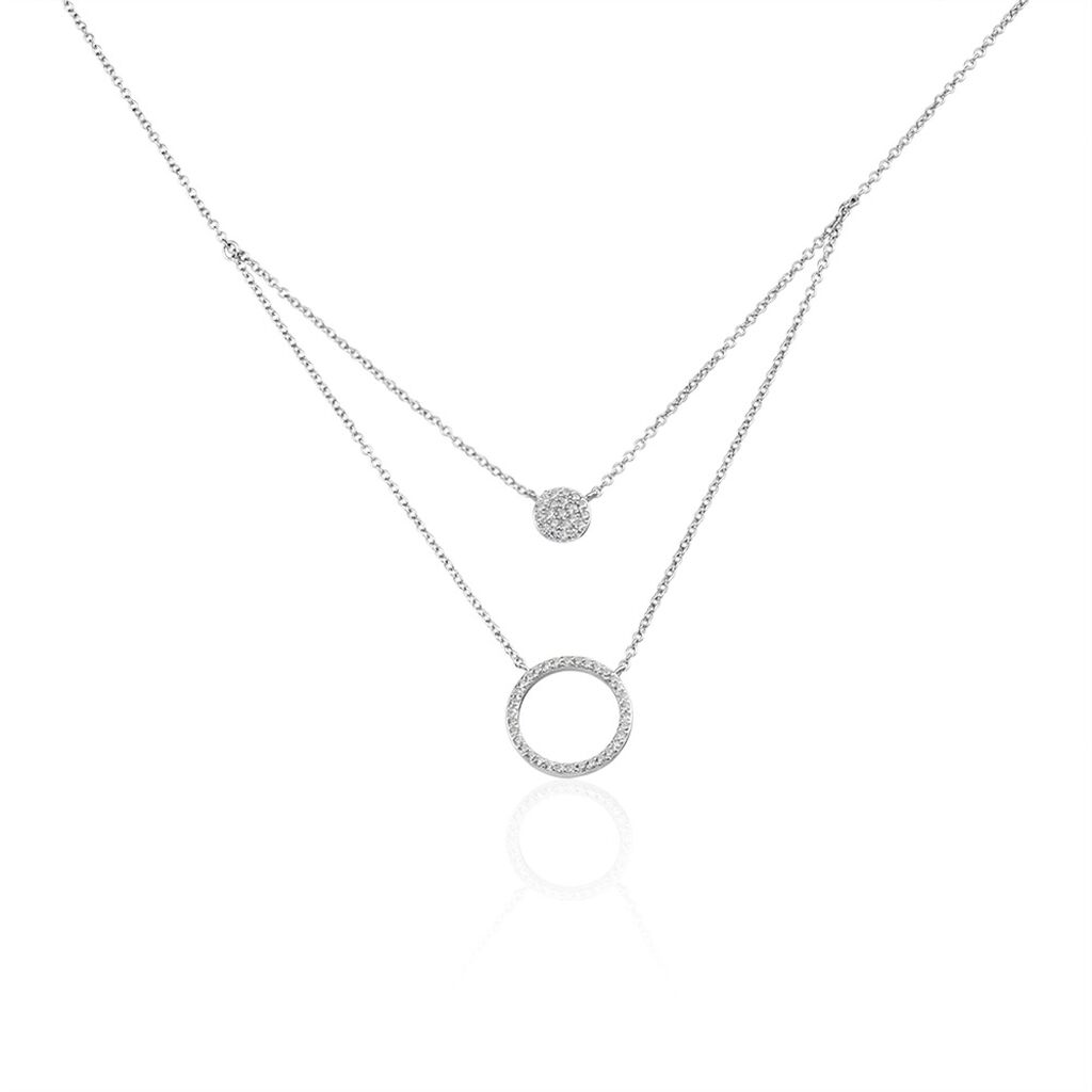 Damen Collier Silber 925 Zirkonia - Halsketten Damen | OROVIVO