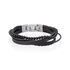 ROLF Herren Armband Edelstahl Achat Schwarz