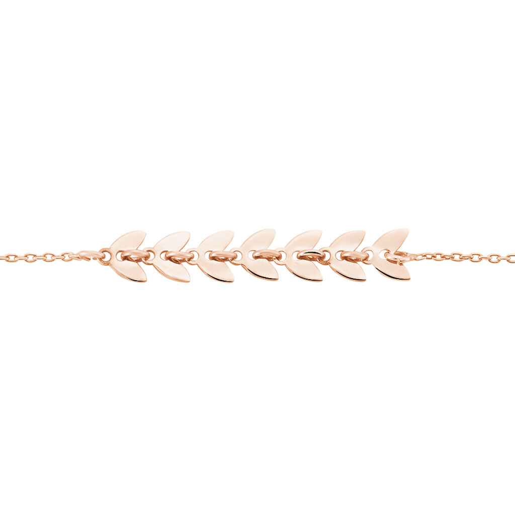 Damenarmband Silber 925 Rosé Vergoldet Blätter - Armbänder mit Anhänger Damen | OROVIVO