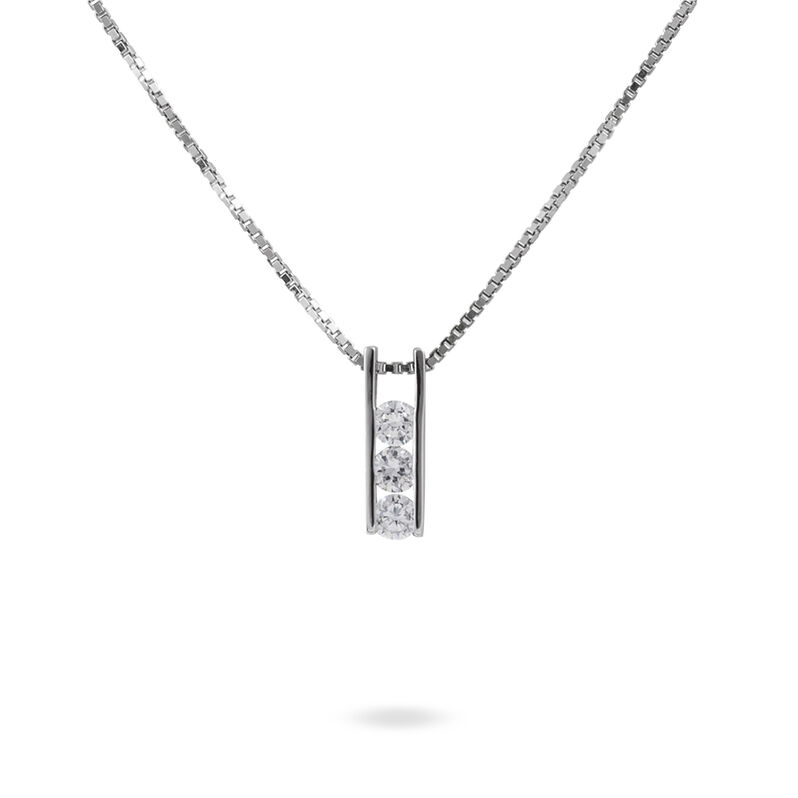 Collier Assata Argent Blanc Oxyde De Zirconium - Spannringe Damen | OROVIVO