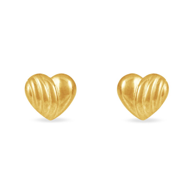 Boucles D'oreilles Puces Anne-maudae Coeurs Or Jaune - Spannringe Damen | OROVIVO
