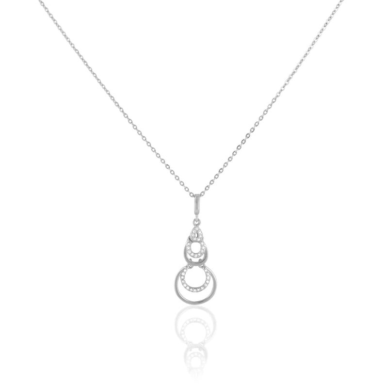 Collana Silver Shine Argento Rodiato Cubic Zirconia - Spannringe Damen | OROVIVO