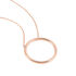 NORA Damen Collier Edelstahl rosevergoldet Kreis