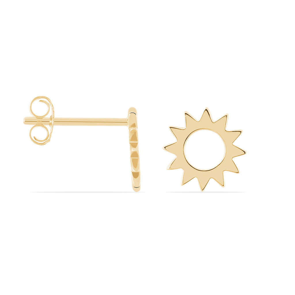 Boucles D'oreilles Plaque Or Adelinda - Spannringe Damen | OROVIVO