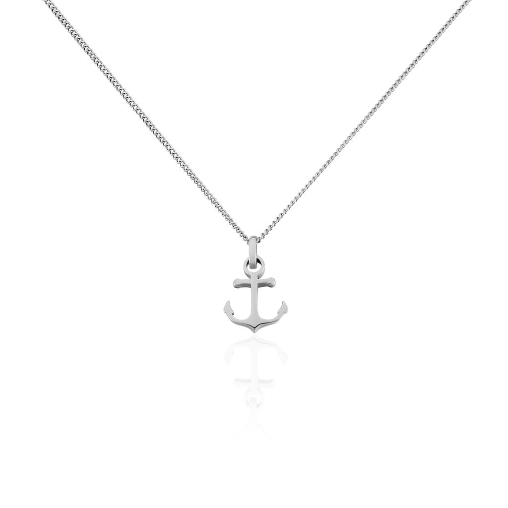 ALBE Herren Collier Edelstahl Anker