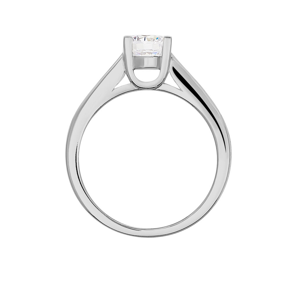 Damen Ring Silber 925 Zirkonia Wei&szlig; 1,17 ct B 3 mm
