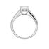Damen Ring Silber 925 Zirkonia Wei&szlig; 1,17 ct B 3 mm
