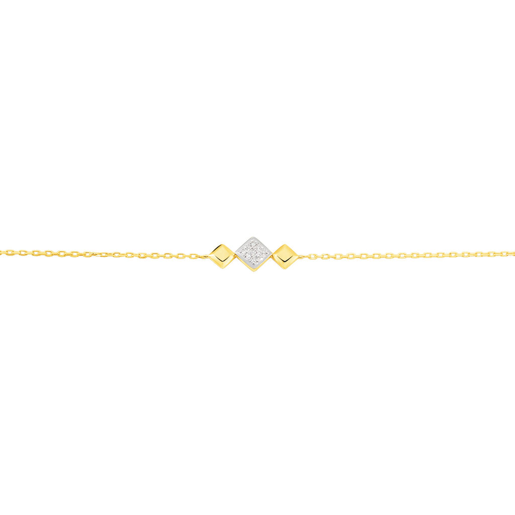 Bracelet Or Bicolore Caterine Diamants - Spannringe Damen | OROVIVO