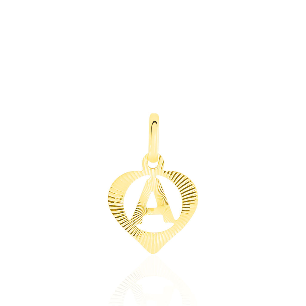 EUDOCIE BUCHSTABE Damen Anhänger Gold 375 (9 Karat) Buchstabe A, Anhänger ohne Stein