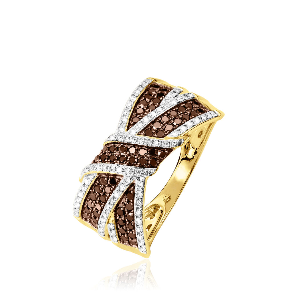 Bague Agnes Or Jaune Diamant - Spannringe Damen | OROVIVO