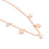 MONNIKA Kinder Collier Silber rosevergoldet 925 Zirkonia Weiß 0,18 ct Herz
