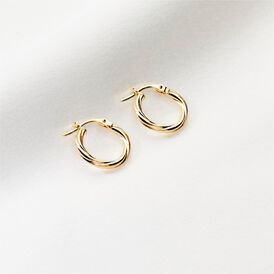 Damen Creolen Gold 375 10mm - Creolen Damen | OROVIVO