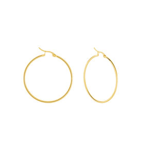 Damen Creolen Edelstahl Vergoldet 50mm - Creolen Damen | OROVIVO