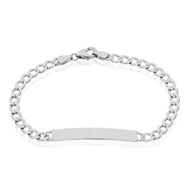 PANZER S ID Unisex ID Armband Silber 925 Rechteckig