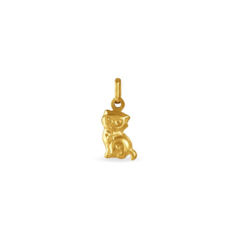 Pendentif Egee Chat Or Jaune - Spannringe Familie | OROVIVO