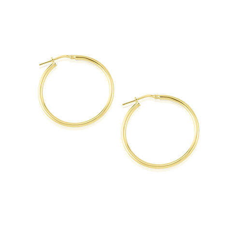 JOLANDA Damen Creolen Silber vergoldet 925 - Creolen  | OROVIVO