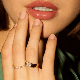 Damenring Gold 375 Diamant 0,252ct - Ringe mit Edelsteinen Damen | OROVIVO