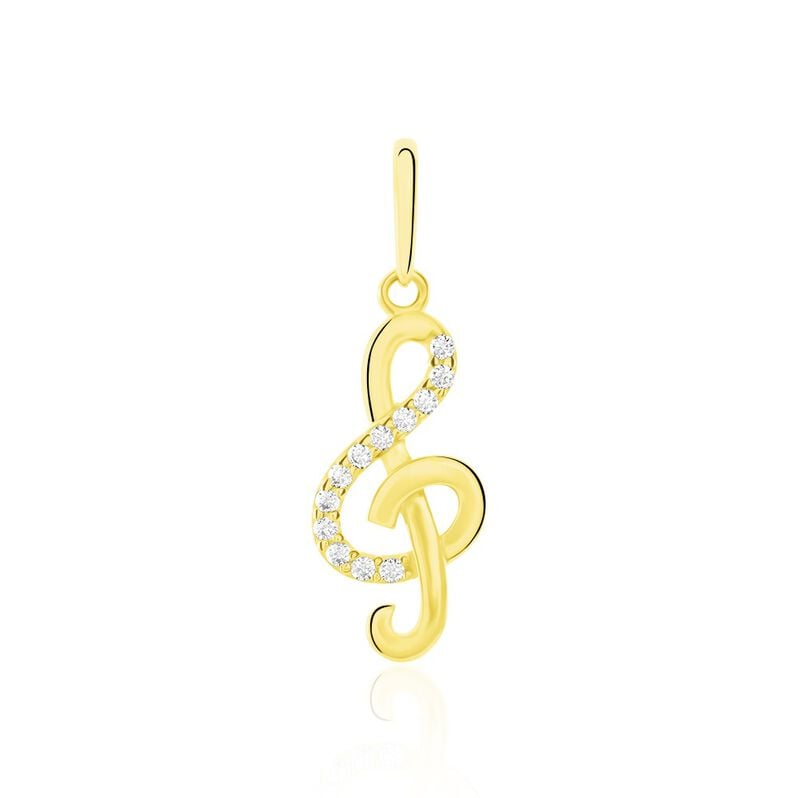 Pendentif Caprais Or Jaune Oxydes De Zirconium - Spannringe Damen | OROVIVO