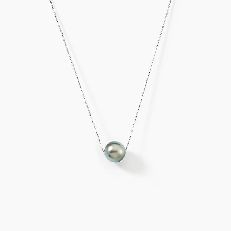 Collier Chaine Or Gris  Et Perle - Spannringe Damen | OROVIVO