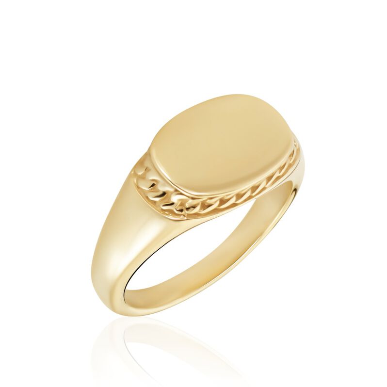 Chevalière Plaqué Or Jaune Nail - Spannringe Herren | OROVIVO