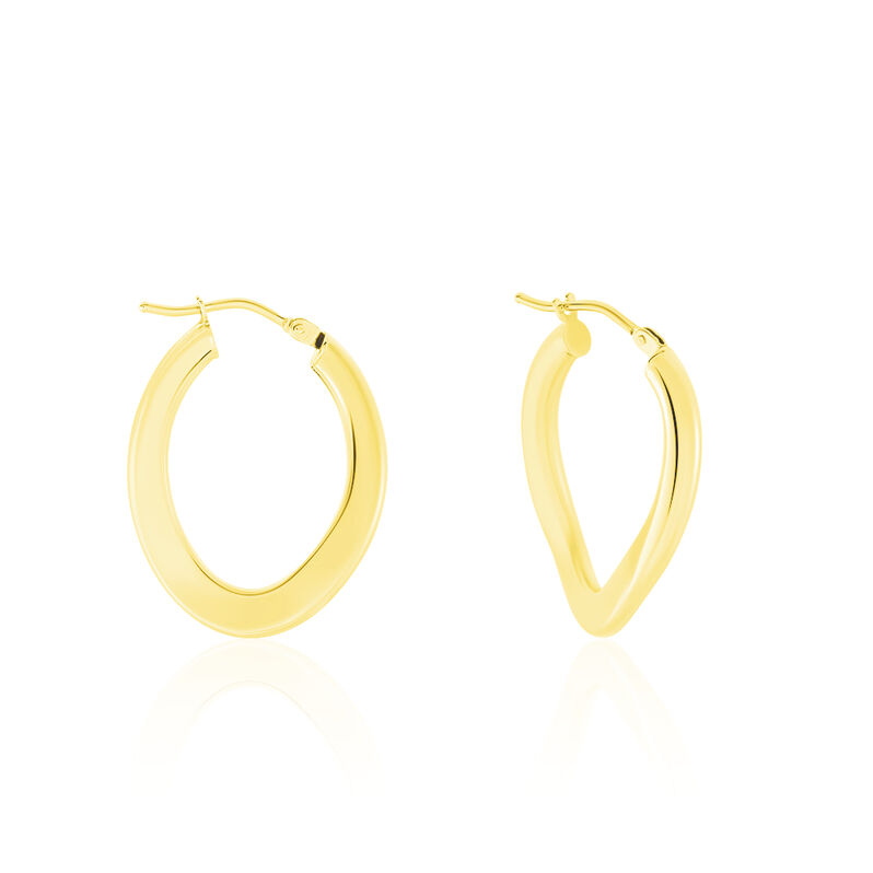 Damen Creolen Gold 585 (14 Karat) B 1 mm - Creolen Damen | OROVIVO