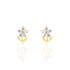 Ohrstecker Gold 375 Zirkonia Blume