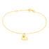 LIKE Damen Armband Gold 375 (9 Karat) Zuchtperle Perlmutt Herz