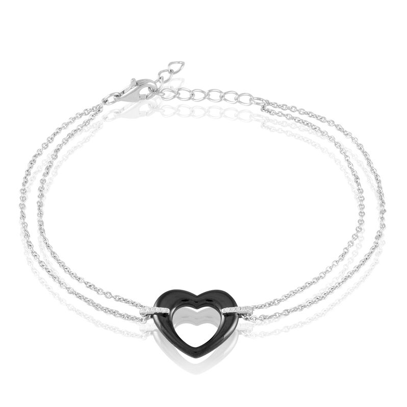 Bracelet Argent Et Céramique - Spannringe Damen | OROVIVO