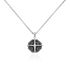 KOMPASS Herren Collier Silber 925 Achteck