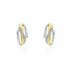 BODIL Damen Ohrstecker Gold 375 (9 Karat) Diamant Wei&szlig; 0,02 ct Welle