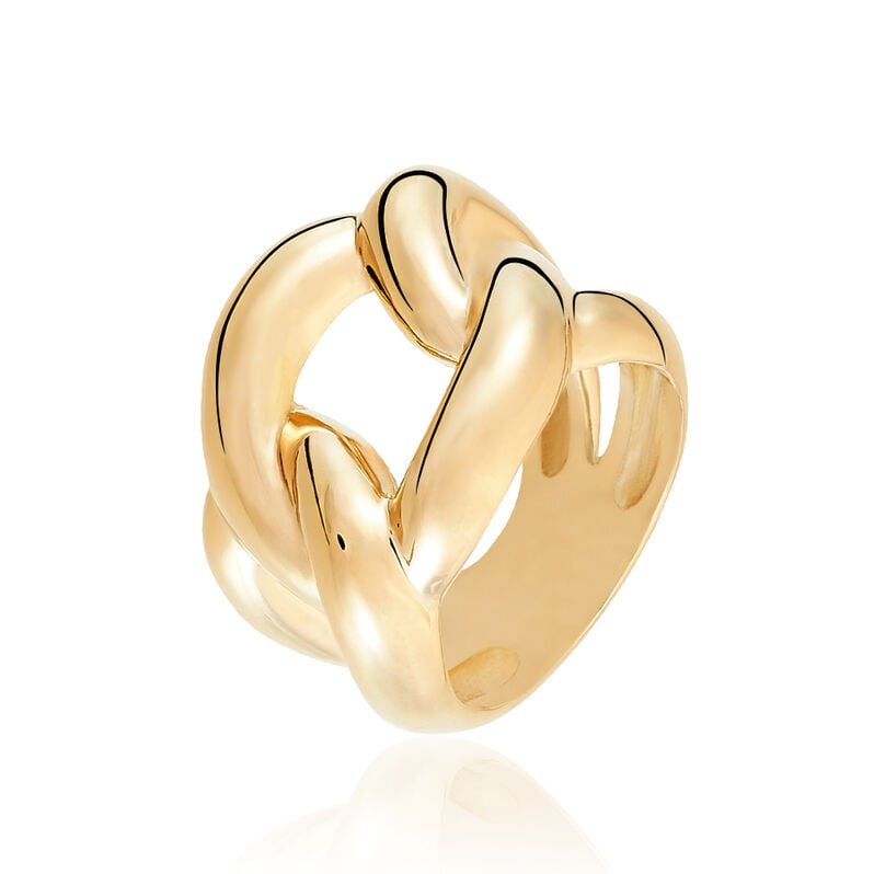 Bague Syhana Plaque Or Jaune - Spannringe Damen | OROVIVO