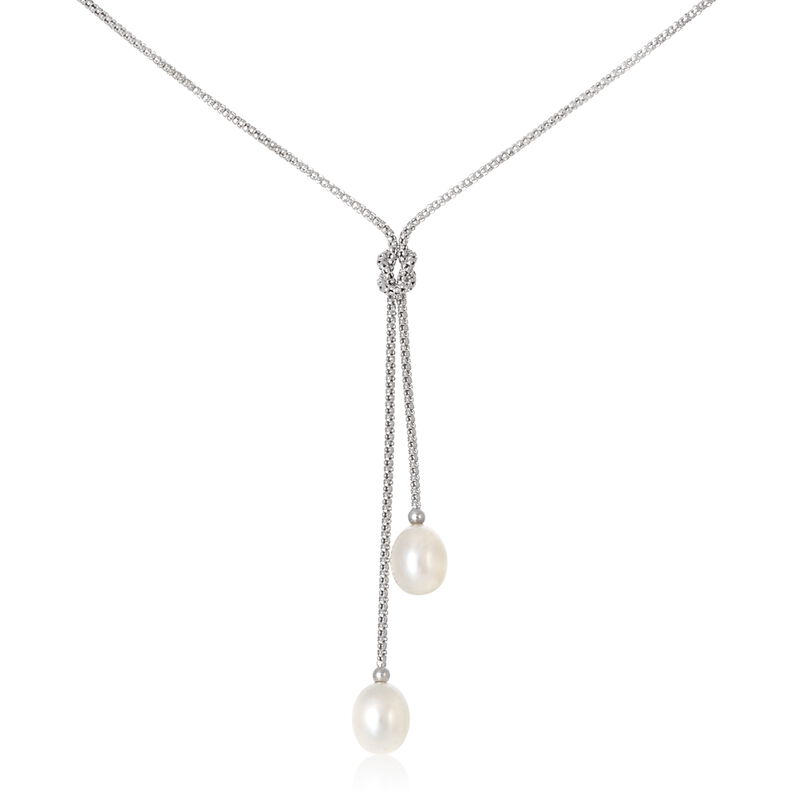 Collier Ellaura Argent Blanc Perle De Culture Et Oxyde De Zirconium - Spannringe Damen | OROVIVO
