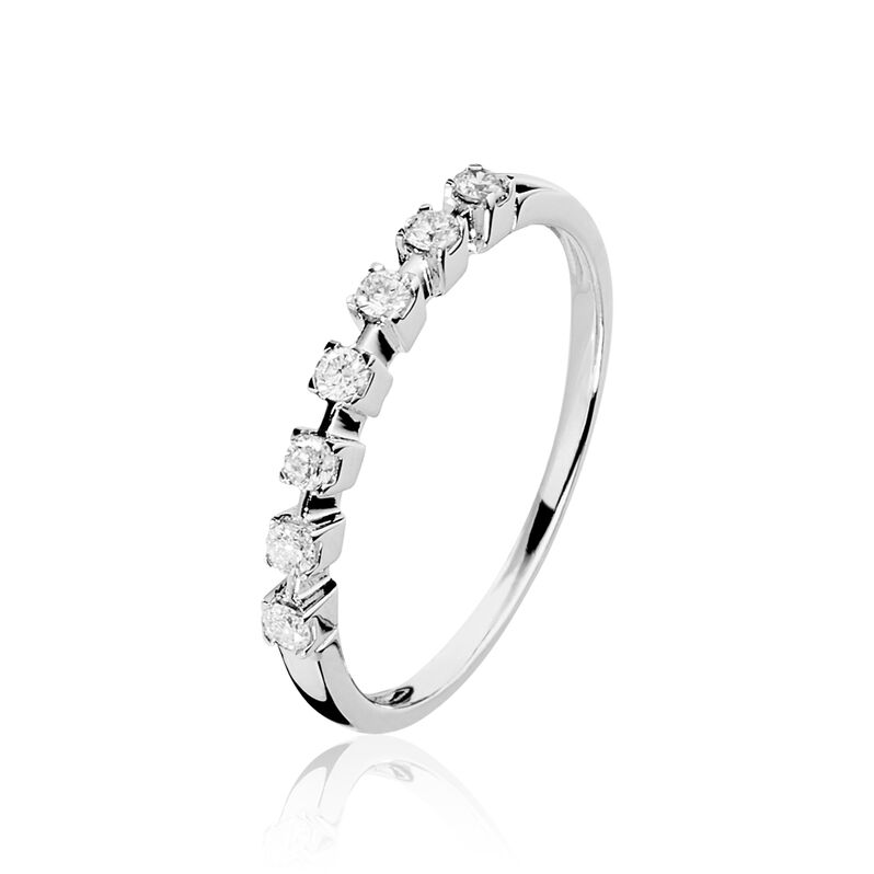 Bague Selina Or Blanc Diamant - Spannringe Damen | OROVIVO