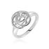 KNITY Damen Ring Silber Silber 925 Knoten