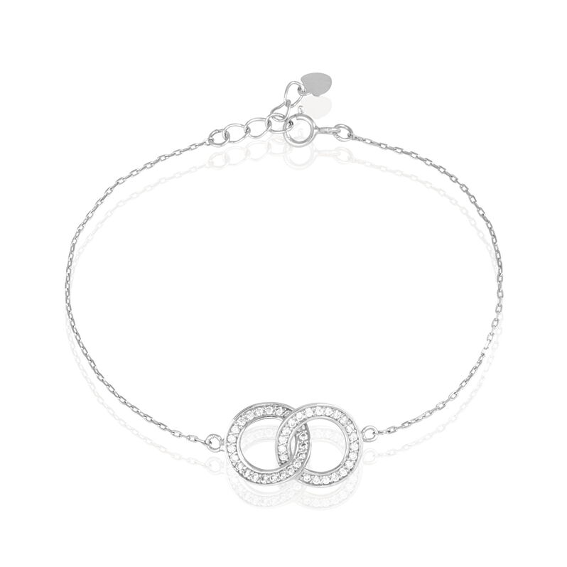Bracelet Anne Argent Blanc Oxyde De Zirconium - Spannringe Damen | OROVIVO