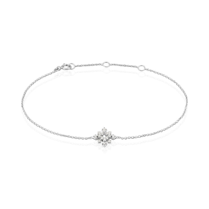 Bracelet Or Weiss Anea Diamants - Spannringe Damen | OROVIVO