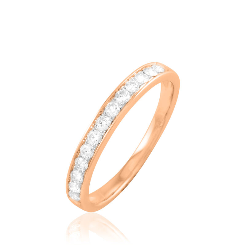Demi-alliance Or Rose Rhea Diamants - Spannringe Damen | OROVIVO