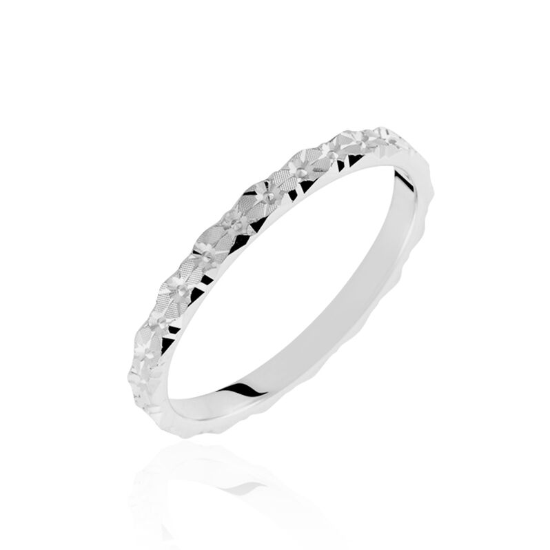 Alliance Or Weiss Marziale Diamantee - Spannringe Unisex | OROVIVO