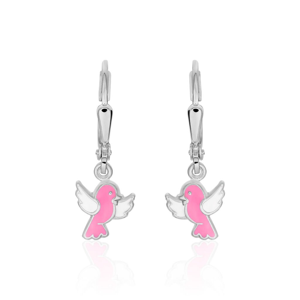 Kinder Ohrringe Lang Silber 925 Vogel, Ohrringe Lang ohne Stein