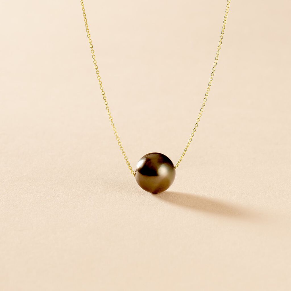 Collier Chaine Or Jaune  Et Perle - Spannringe Damen | OROVIVO