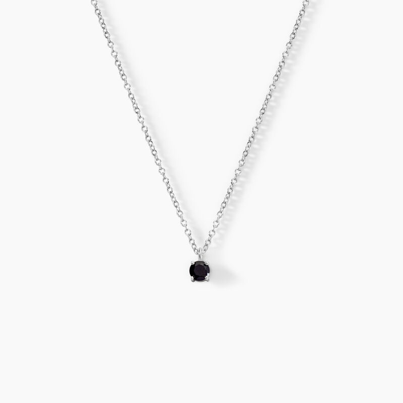 Collier Lylwenn Argent Weiss Oxyde De Zirconium Noir - Spannringe Damen | OROVIVO