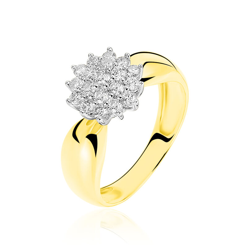Bague Chou Or Jaune Diamant - Spannringe Damen | OROVIVO