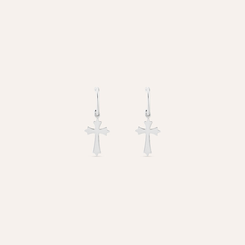 Orecchini A Cerchio Silver Soul Argento Rodiato - Spannringe Damen | OROVIVO