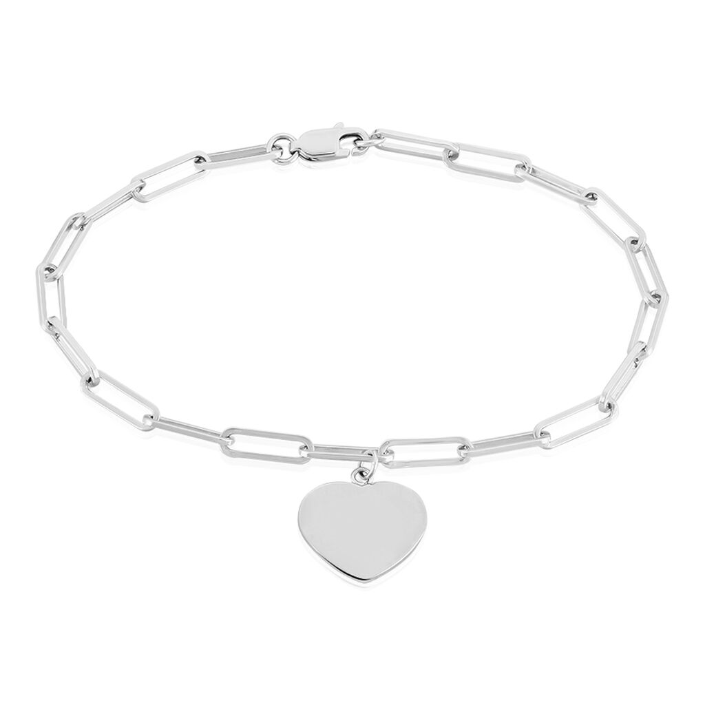 Bracelet Argent Rhodie Neala Cheval Cœur - Spannringe Damen | OROVIVO