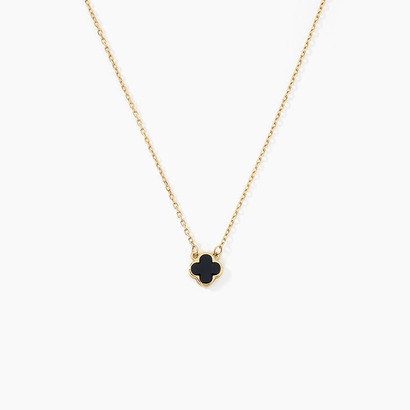 Collier Stellya Or Jaune Onyx - Spannringe Damen | OROVIVO