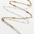 Damen Fu&szlig;kette Silber Bicolor 925