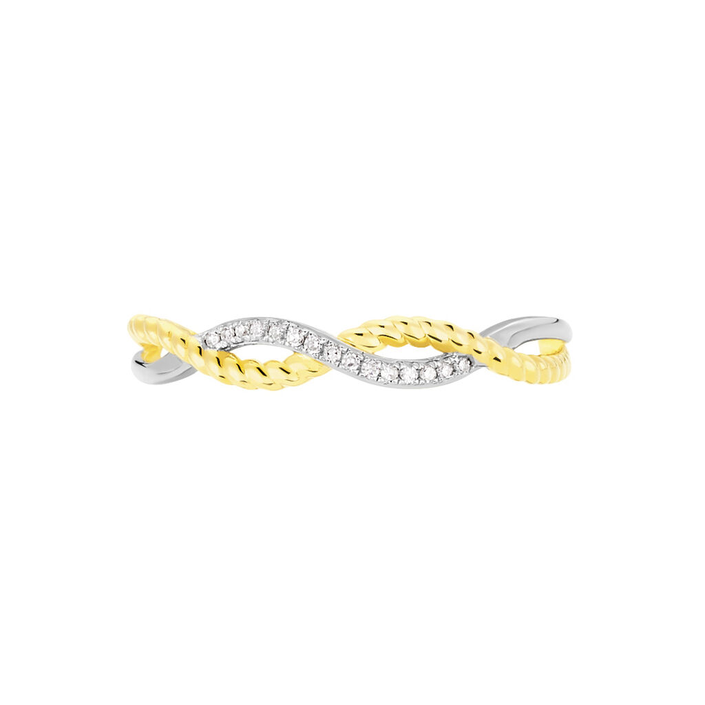 Bague Or Jaune Et Diamants Anayah - Spannringe Damen | OROVIVO