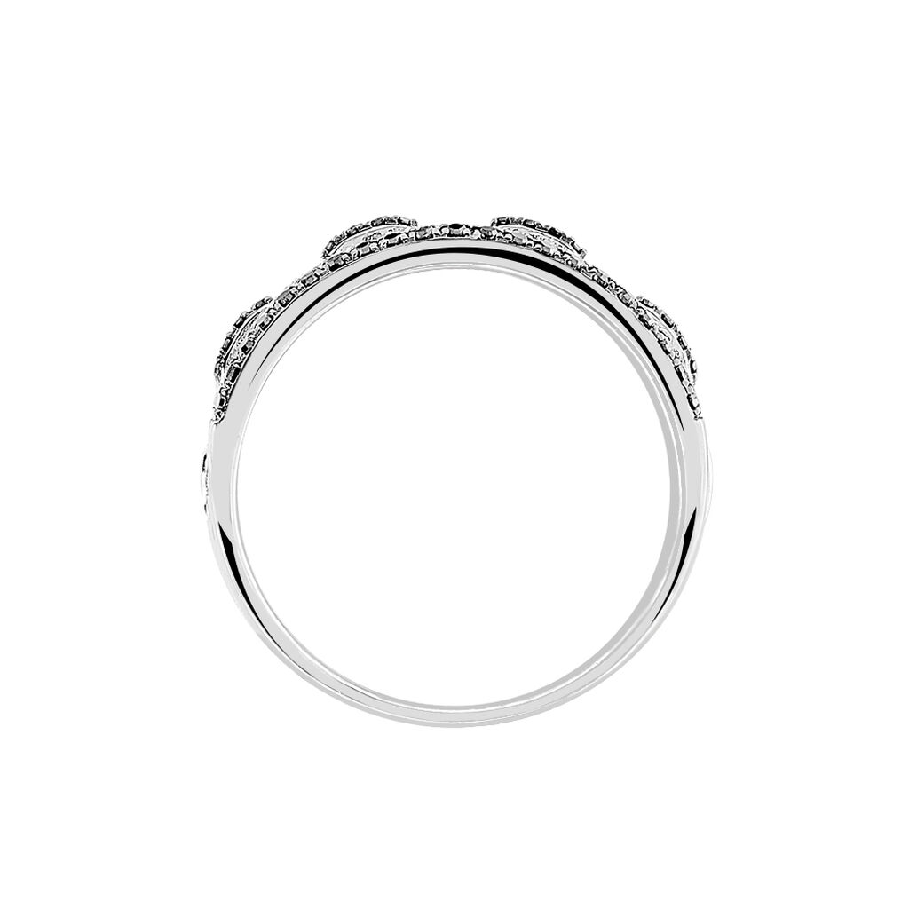 Bague Maela Or Blanc Diamant - Spannringe Damen | OROVIVO