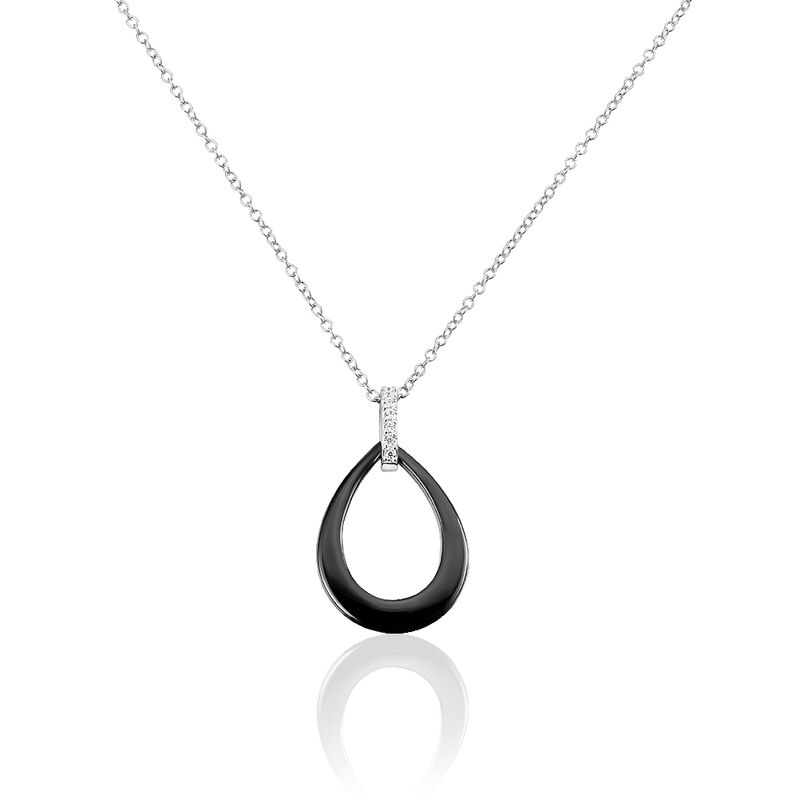 Collier Nelly Argent  Et Ceramique - Spannringe Damen | OROVIVO